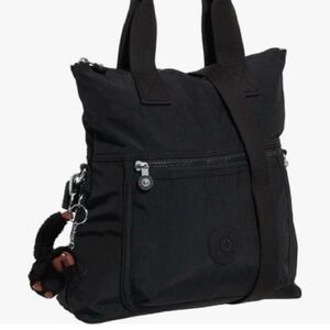 Kipling Eleva Convertible Crossbody Shoulder Bag Tote Black NWOT